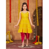 Aarika Yellow Rayon Girls Top & Dhoti Set ( Pack of 1 ) - None