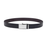 Loopa - Black Faux Leather Mens Reversible Belt ( Pack of 1 ) - None