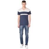 Glito - Navy Cotton Blend Regular Fit Mens T-Shirt ( Pack of 1 ) - None