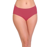 Sona Comfortable 1400 Cotton Plain Inner Elastic Hipster Plus Size Maroon Panties-S / Maroon