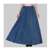 Sttoffa Blue Cotton Womens Flared Skirt ( Pack of 1 ) - None