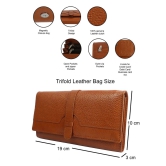 Women Trendy Brown Genuine Leather Wallet (PDS/LDB/23/0006P)