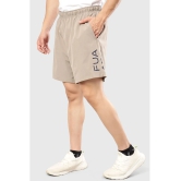 Fuaark Beige Polyester Lycra Mens Gym Shorts ( Pack of 1 ) - None