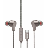 Bell  BLHFK510  Type C Wired Earphone In Ear Active Noise cancellation Gray