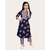 Girls Casual Kurta and Trouser Set-12 - 13 Years / Blue