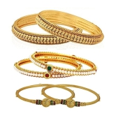 YouBella Fashion Jewellery Stylish Bangles Combo for Girls and Women - None