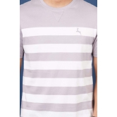 Men's Gull Grey Striped Crew Neck T-Shirt