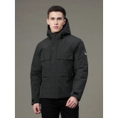 RedTape Hooded Padded Jacket for Men |  Zipper & Button Closure | Enhanced Comfort