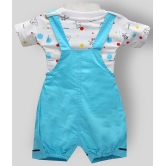 Zadmus - Blue 100% Cotton Dungarees For Baby Boy ( ) - 6-12 Months