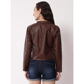 FUNDAY FASHION Women Other Full Sleeve Solid Leather Standard Length Jacket