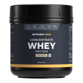 Nutrabay Gold 100% Whey Protein Concentrate with Digestive Enzymes - 25g Protein, 5.3g BCAA, 3.9g Glutamic Acid - 500g, Café Mocha