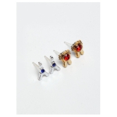 YouBella Jewellery Earrings for Women Combo of 36 Stud Tops Earring for Women and Girls (Multi-color) (YBEAR_32859) - Multi Color