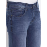 Men Skinny Mid Rise Blue Jeans