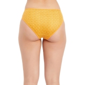 Clovia Yellow Lace Printed Womens Bikini ( Pack of 1 ) - None