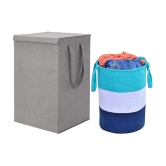 HOMETALES Grey Laundry Bag