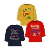 NammaBaby Pack of 3 Baby Boys Cotton T-Shirt ( Multi ) - None