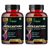 Humming Herbs Astaxanthin Plus with Coenzyme Q10 & Berberis Aristata for Great Antioxidant Support - Promotes Skin Health, Eye Protection & Joint Comfort- Pack of 2