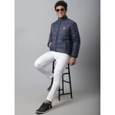 Rodamo Men Striped Windcheater Longline Padded Jacket