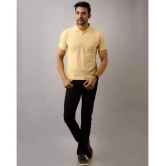 SKYRISE - Beige Cotton Blend Slim Fit Men's Polo T Shirt ( Pack of 1 ) - None