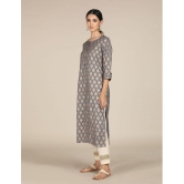 Karigari - Straight Rayon Grey Women's Kurti ( Pack of 1 ) - None