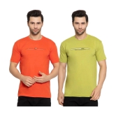 Zeffit Multicolor Cotton Regular Fit Mens Sports T-Shirt ( Pack of 2 ) - None