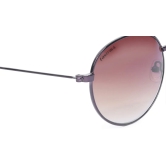 Silver Round Unisex Sunglasses (M158BR1|57)