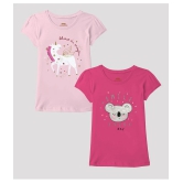 Ariel - Multicolor Cotton Girls T-Shirt ( Pack of 2 ) - None