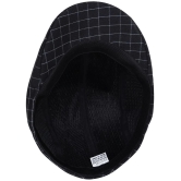 Zacharias Black Cotton Mens Cap ( Pack of 1 ) - Black