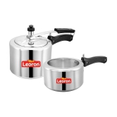 LEORON 2 L,3 L Aluminium InnerLid Pressure Cooker Without Induction Base