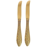 A & H ENTERPRISES - Brass Brass Table Knife ( Pack of 2 ) - Brass