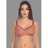 Madam - Red Cotton Blend Lightly Padded Womens Everyday Bra ( Pack of 1 ) - None