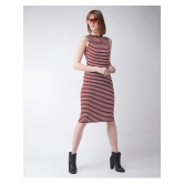 Miss Chase Cotton Striped Knee Length Womens Bodycon Dress - Multicolor ( Pack of 1 ) - None