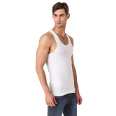 Dailywear Cotton Sleeveless White Vests (Combo OF 10)