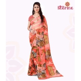 ANAND SAREES Pink Georgette Saree