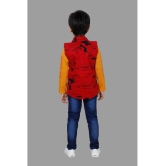 DKGF Fashion - Maroon Cotton Blend Boys Shirt & Jeans ( Pack of 1 ) - None