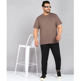 XFOX Cotton Blend Regular Fit Solid Half Sleeves Mens T-Shirt - Brown ( Pack of 1 ) - None