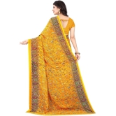 LEELAVATI - Yellow Chiffon Saree With Blouse Piece ( Pack of 1 ) - Yellow