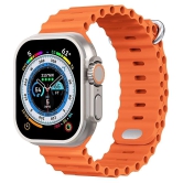 Life Like Ultra BT Calling With Pro TWS Earbuds Orange Smart Watch