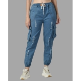 DKGF Fashion - Light Blue Denim Jogger Women''s Jeans ( Pack of 1 ) - None