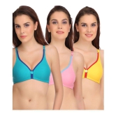 Softskin Poly Cotton Seamless Bra - Multi Color - None