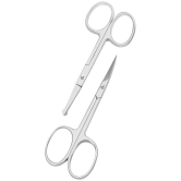 Curved and Rounded Facial Nose Ear Hair Scissor