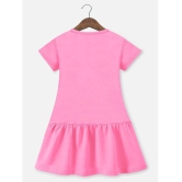 Trampoline Pink & Black Cotton Blend Girls A-line Dress ( Pack of 2 ) - None