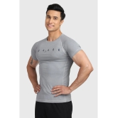 Fuaark Medium Grey Polyester Slim Fit Mens Sports T-Shirt ( Pack of 1 ) - None