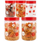 PearlPet - Red Polyproplene Food Container ( Pack of 5 ) - Red