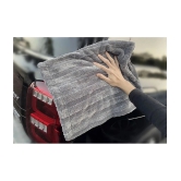 Auto Hub Grey 1300 GSM Microfiber Cloth For Automobile ( Pack of 2 )