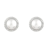 gilher White Stud Earrings ( Pack of 1 ) - White