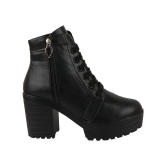 Shoetopia Black Womens Ankle Length Boots - None