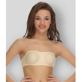 Clovia Pack of 1 Cotton Non Padded Womens Tube Bra ( Beige ) - 36C