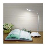 Shopeleven Off-White Study Table Lamp ( Pack of 1 ) - Off-White