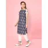 Aarika Navy Blue Cotton Girls Kurti ( Pack of 1 ) - None